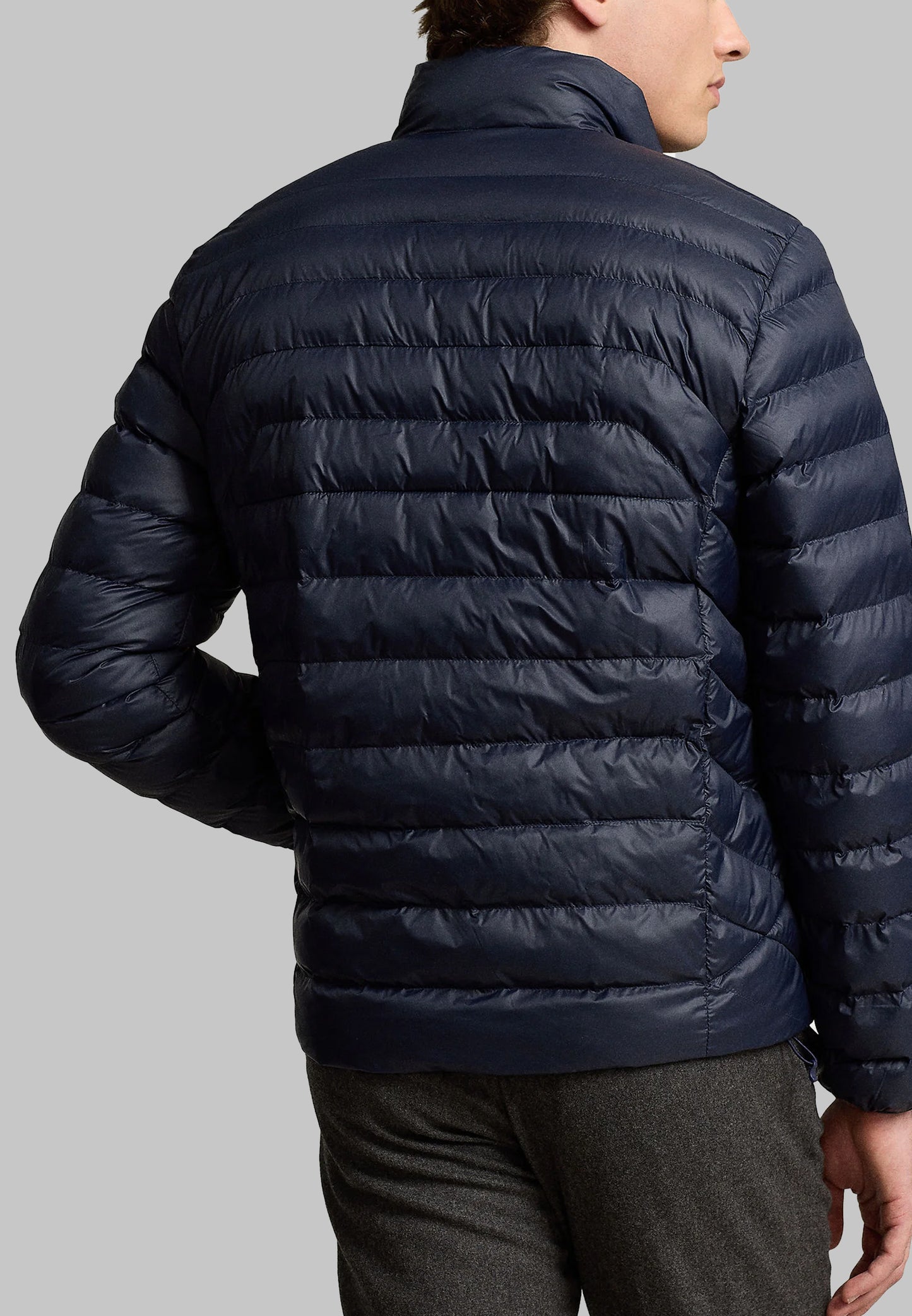 Full Sleeves Puffer Jacket Blue