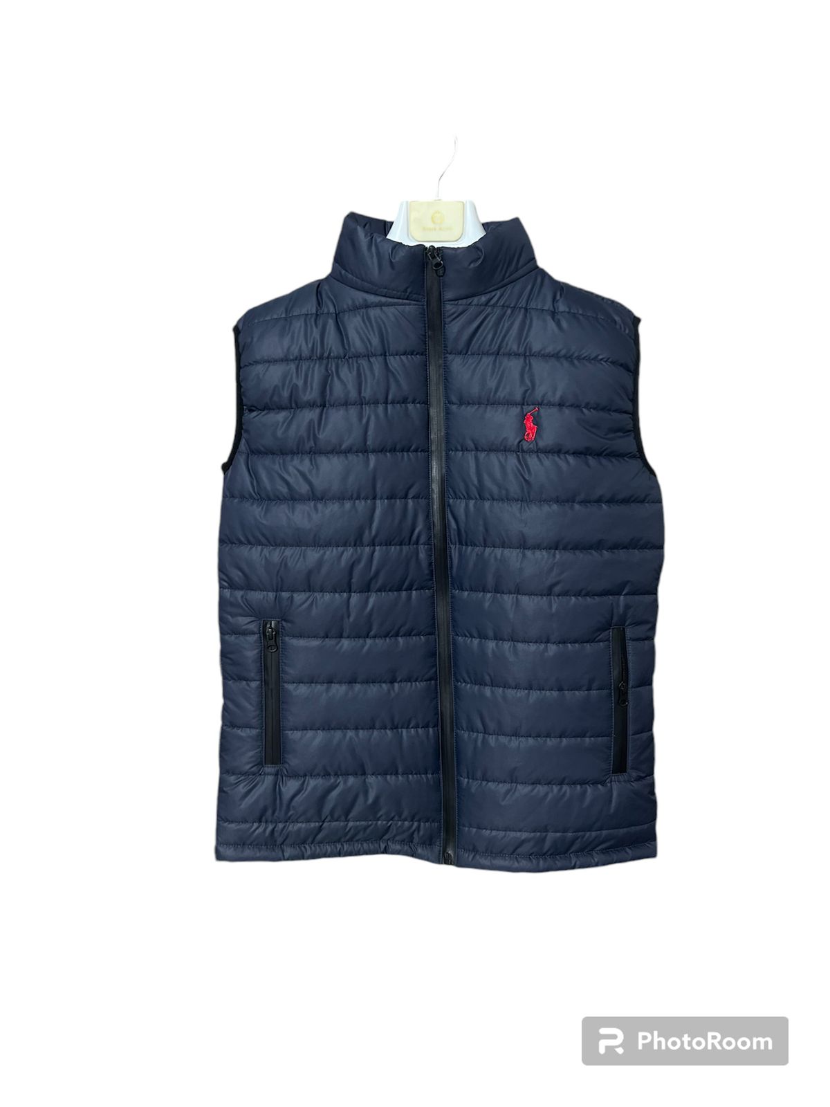 Sleeveless Puffer Jacket Blue