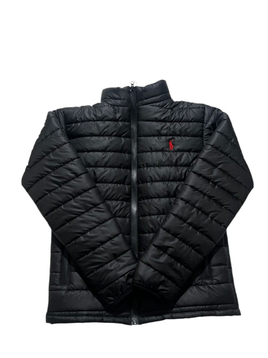 Full Sleeves Puffer Jacket Black