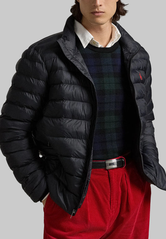 Full Sleeves Puffer Jacket Black