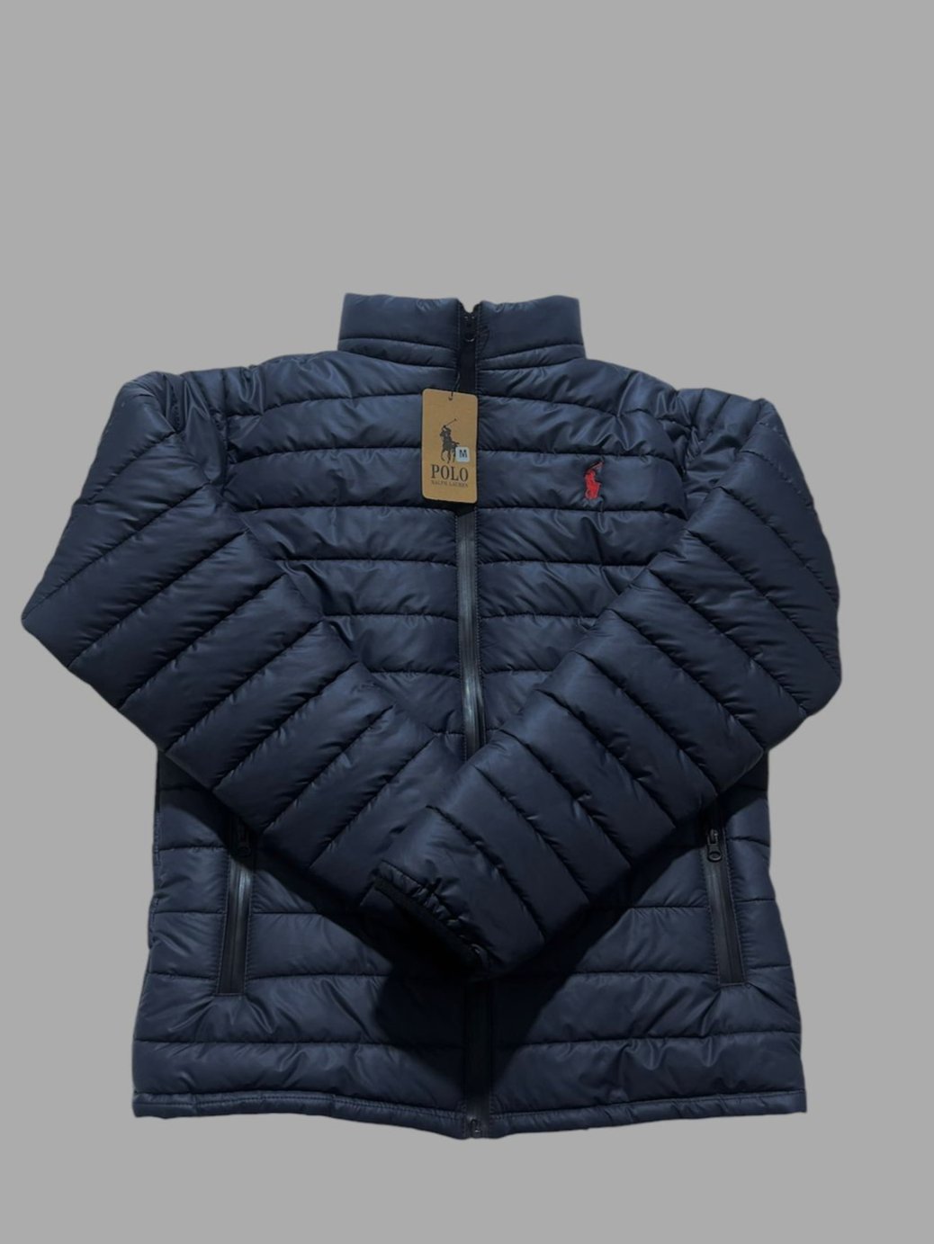 Full Sleeves Puffer Jacket Blue