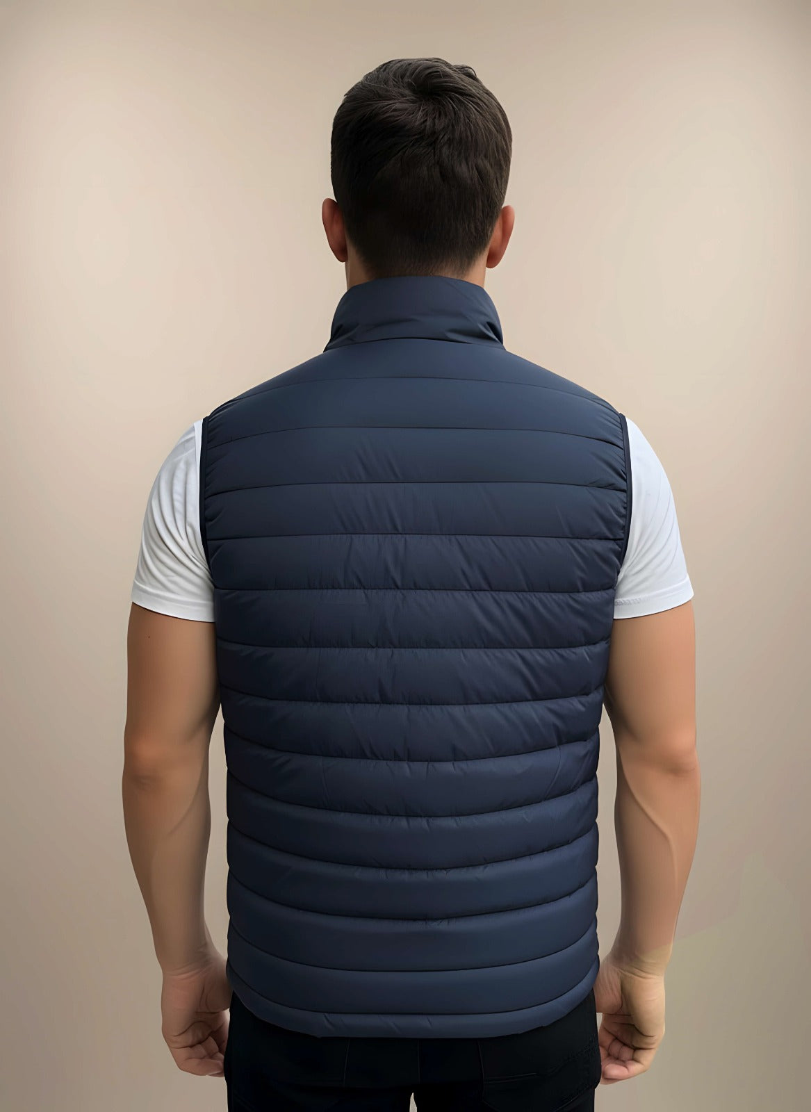 Sleeveless Puffer Jacket Navy
