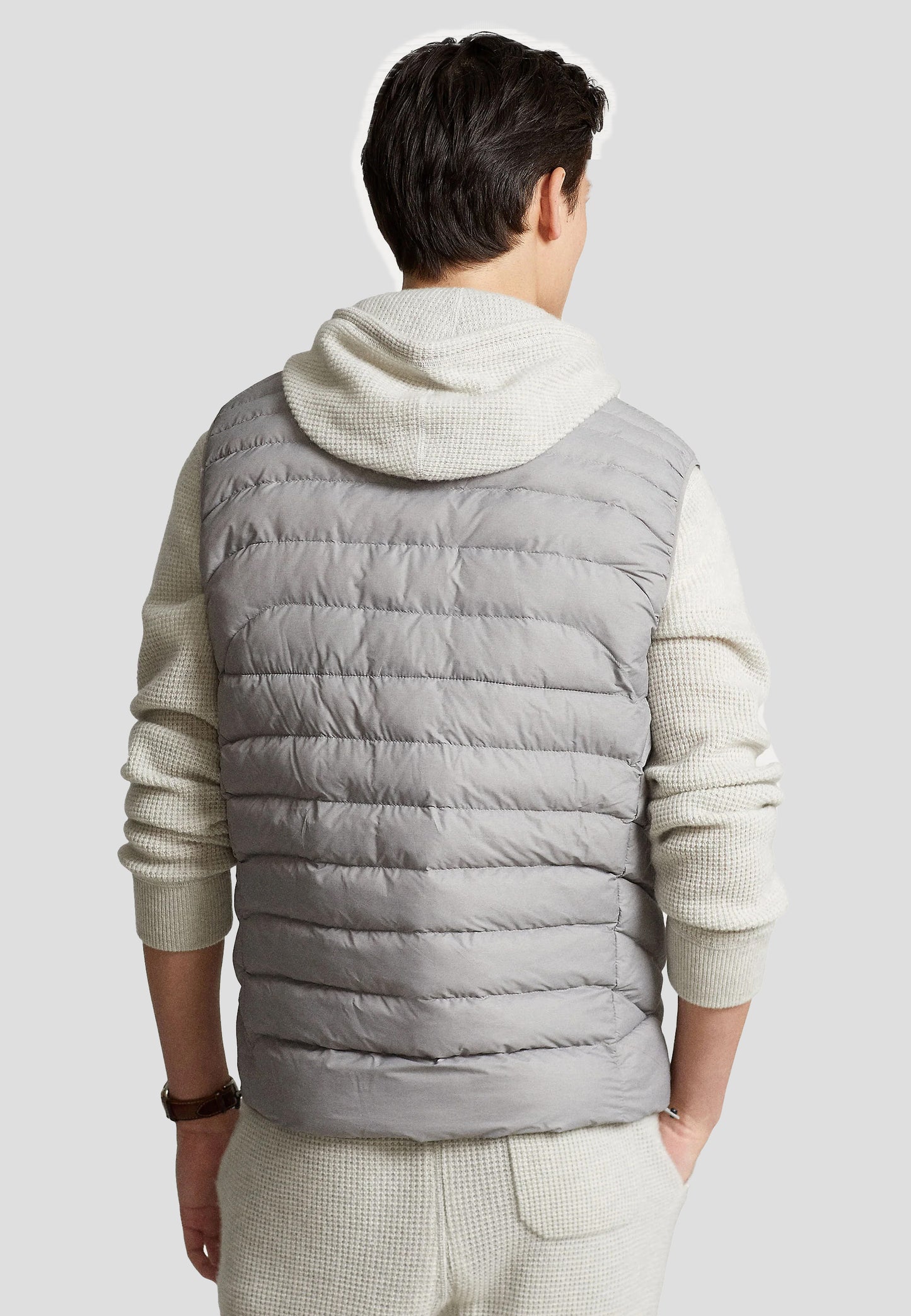 Sleeveless Puffer Jacket Grey