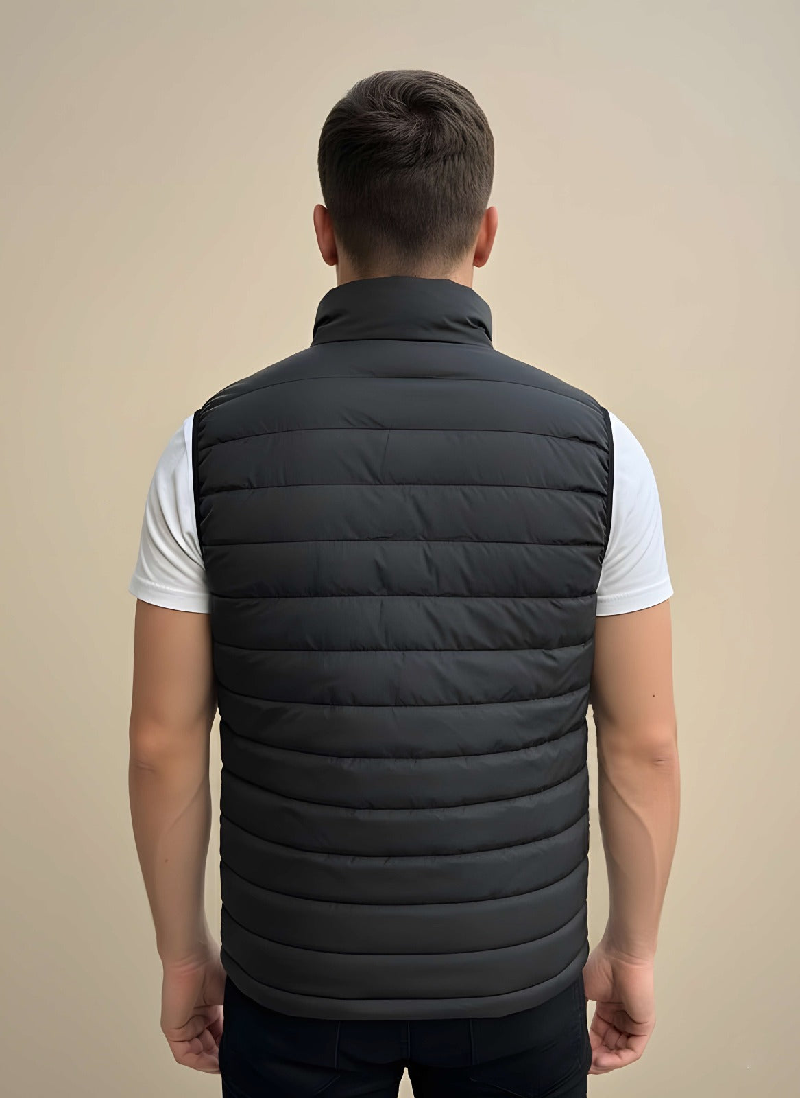 Sleeveless Puffer Jacket Black